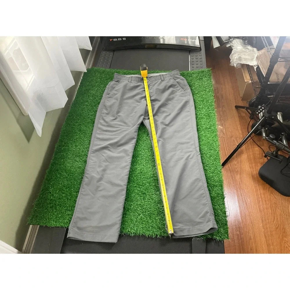Under Armour Mens Match Play Golf Pants Gray Performance Trousers 34x30